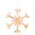 Schneeflocke aus Holz mit Hänger     Groesse:30x30x2cm    Farbe:naturfarben