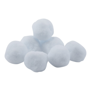 Boules de neige 8 Pcs./ sachets en ouate Color: blanc Size: Ø 8cm