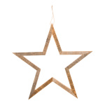 Stern aus Holz mit Hänger     Groesse:40x40x2cm...