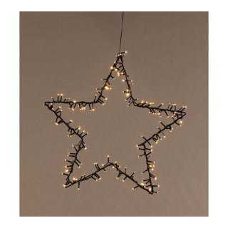 Star 180 LEDs - Material: out of metal with plastic coating - Color: black/warm white - Size: 60cm
