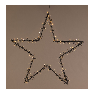 Star 320 LEDs - Material: out of metal with plastic coating - Color: black/warm white - Size: 90cm