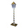 Street lamp  - Material: out of metal - Color: white/gold - Size: 120cm X Metallfuß: 20x30cm