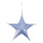 Textile star 5-pointed - Material: out of polyester/plastic - Color: white/silver - Size: Ø 40cm