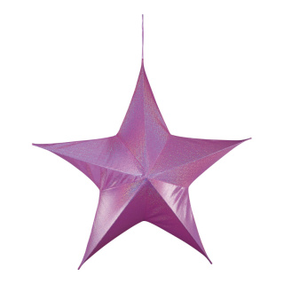 Textile star 5-pointed - Material: out of polyester/plastic - Color: light pink - Size: Ø 80cm