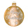 Weihnachtskugel aus Metall, flach, mit Aufsteller, »Merry Christmas«     Groesse:70cm    Farbe:gold/weiß