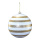 Christmas ball  - Material: out of plastic - Color: white/gold - Size: Ø 20cm