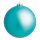 Weihnachtskugel, aqua matt, 6 St./Karton, Größe: Ø 8cm Farbe: