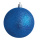 Weihnachtskugel, blau beglittert, 6 St./Karton, Größe: Ø 8cm Farbe: