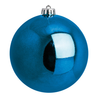 Boule de Noël bleu brilliant   Color:  Size: Ø 10cm