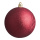 Weihnachtskugel, bordeaux beglittert, 6 St./Karton, Größe: Ø 8cm Farbe: