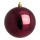 Boule de Noël bordeaux brilliant   Color:  Size: Ø 10cm