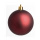 Christmas ball burgundy matt 12 pcs./carton - Material:  - Color:  - Size: Ø 6cm