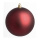 Weihnachtskugel, bordeaux matt,  Größe: Ø 14cm Farbe: