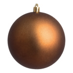 Christmas ball brown matt 6 pcs./carton - Material:  -...