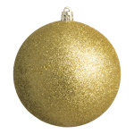 Weihnachtskugel, gold beglittert,  Größe:...