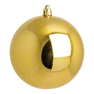 Weihnachtskugel, gold glänzend,  Größe: Ø 10cm Farbe: