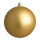 Weihnachtskugel, gold matt, 12 St./Karton, Größe: Ø 6cm Farbe: