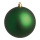 Weihnachtskugel, grün matt, 12 St./Karton, Größe: Ø 6cm Farbe: