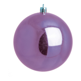 Weihnachtskugel, lavendel glänzend, 6 St./Karton, Größe: Ø 8cm Farbe: