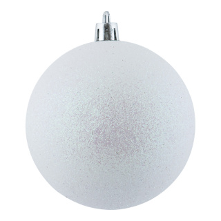 Christmas ball perlised glittered 6 pcs./carton - Material:  - Color:  - Size: Ø 8cm