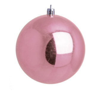 Boule de Noël rose brilliant   Color:  Size: Ø 10cm