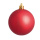 Boule de Noël rouge mat 6 pcs./carton  Color:  Size: Ø 8cm