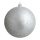 Weihnachtskugel, silber beglittert,  Größe: Ø 10cm Farbe:
