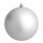 Weihnachtskugel, silber matt,  Größe: Ø 10cm Farbe: