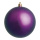 Weihnachtskugel, violett matt, 12 St./Karton, Größe: Ø 6cm Farbe: