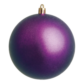 Weihnachtskugel, violett matt,  Größe: Ø 14cm Farbe: