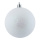 Weihnachtskugel, weiß beglittert, 12 St./Karton, Größe: Ø 6cm Farbe: