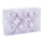 Boules de Noël 6 pcs. en plastique Color: rose mat/blanc Size: Ø 8cm