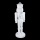 Nussknacker aus Fiberglas, Arme anliegend, fest montiert     Groesse:185cm    Farbe:weiß     #