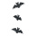 Bat hanger 3-fold - Material: out of paper - Color: black - Size: 70x30cm X Fledermäuse: 30x14cm