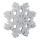 Flocon de neige  en polystyrène Color: blanc Size: 90x90x12cm