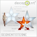 Kopie von 3-teilige Sternen Mobile 3D SUPERLEICHT 5,0m+3,5m+2,5m Indoor