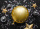 Folienballon Uhr, 45 cm, gold