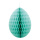 Honeycomb egg out of paper, with hanger, foldable, self-adhesive     Size: Ø 40cm    Color: light green