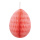 Waben-Ei aus Papier, mit Hänger, faltbar, selbstklebend     Groesse: Ø 30cm    Farbe: rosa