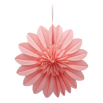 Rosette de fleurs en papier, avec suspension, pliable,...