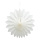 Flower rosette out of paper, with hanger, foldable, self-adhesive     Size: 30cm    Color: white