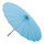 Umbrella out of wood/nylon, foldable, for indoor & outdoor     Size: Ø 82cm    Color: blue
