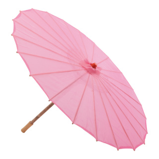 Schirm aus Holz/Nylon, faltbar, für Innen- & Außenbereich     Groesse: Ø 82cm    Farbe: hellpink
