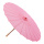 parasol en bois/nylon, pour intérieur & extérieur     Taille: Ø 82cm    Color: rose clair