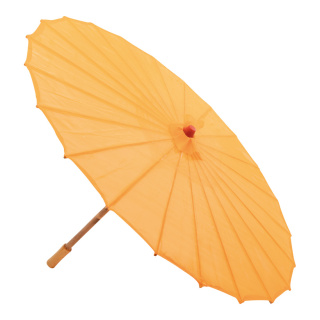 Umbrella out of wood/nylon, foldable, for indoor & outdoor     Size: Ø 82cm    Color: orange