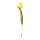Tulpe am Stiel aus Kunststoff/Kunstseide, biegsam, Real-Touch Effekt     Groesse: 36cm, Ø4cm Blüte    Farbe: gelb