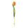 Tulpe am Stiel aus Kunststoff/Kunstseide, biegsam, Real-Touch Effekt     Groesse: 36cm, Ø4cm Blüte    Farbe: orange