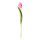 Tulipe sur tige en plastique/soie synthétique, flexible, effet touche réelle     Taille: 36cm, Fleur Ø4cm    Color: rose
