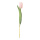 Tulipe sur tige en plastique/soie synthétique, flexible, effet touche réelle     Taille: 36cm, Fleur Ø4cm    Color: rose