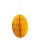 Oeuf nid dabeille Papier rigide, avec fermeture magnétique & suspension     Taille: Ø 20cm    Color: jaune